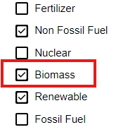 The Memberships section (partial) of a biogenic resource