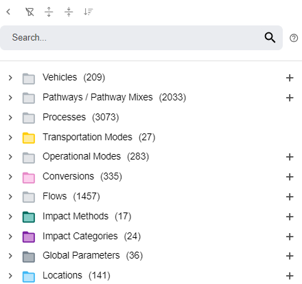 The Library / Search window