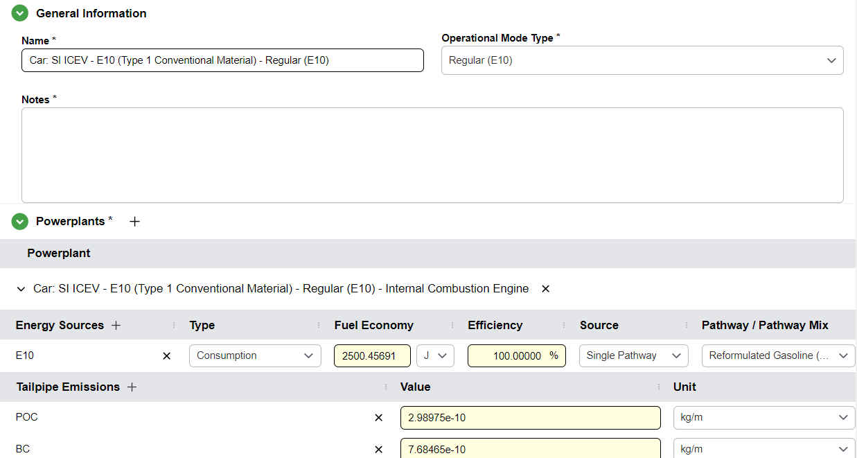 The Operational Mode Editor